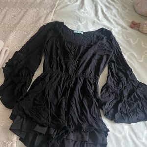 Black flowy romper/dress